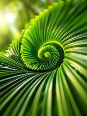 Green Spiral Leaf.