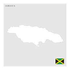 jamaica map and flag.eps