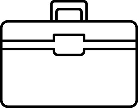 recommend clip art: Tool box icon outline vector illustration