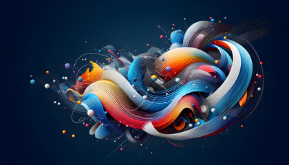 Gravity wave abstract background