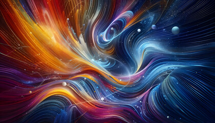 Gravity wave abstract background