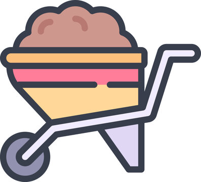 recommend clip art: Wheelbarrow icon