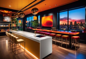 dynamic product showcase featuring vibrant lighting elements engaging visual displays contemporary setting, art, artistic, attraction, backdrop, charm, colorful