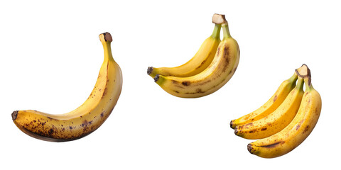 Banana isolated on transparent background
