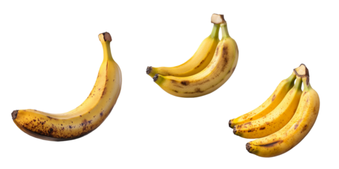 Banana isolated on transparent background
