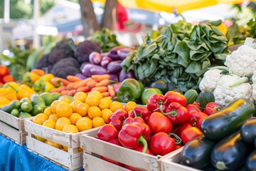 Lively open-air market overflowing with locally-grown produce.