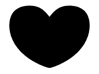 	ゆるいハートのイラスト素材