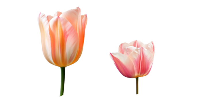 Tulip tree flower isolated on transparent background