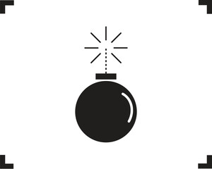 bomb with burning fuse eps Ai vector file jpeg png