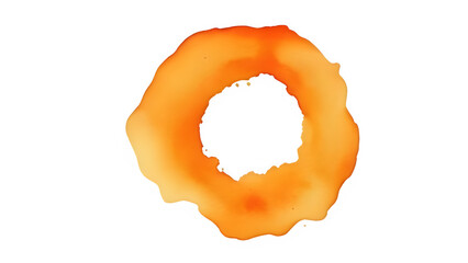 Orange watercolor ring