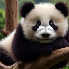 Obraz premium Giant Panda Ailuropoda melanoleuca
