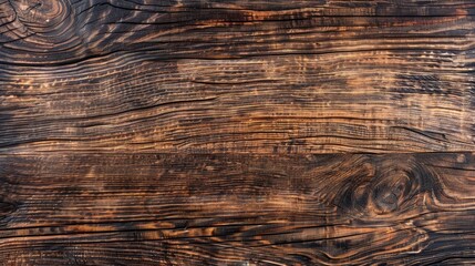 Fototapeta premium Natural rugged oak background with a grunge dark brown wood texture