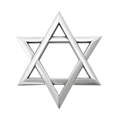 Jewish Star Icon Isolated on Transparent or White Background, PNG