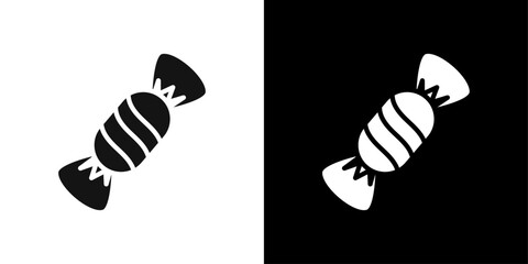 Candy icon Symbol mark in filled style