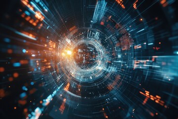 Abstract Digital Tunnel of Data and Code