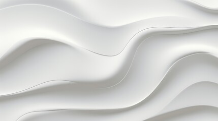 abstract organic shapes made of soft glass, with a soft white background that ripples on its surface