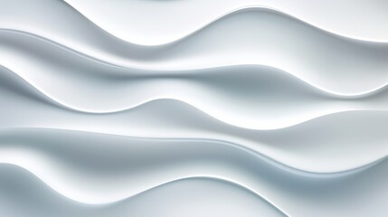 Fototapeta premium abstract organic shapes made of soft glass, with a soft white background that ripples on its surface