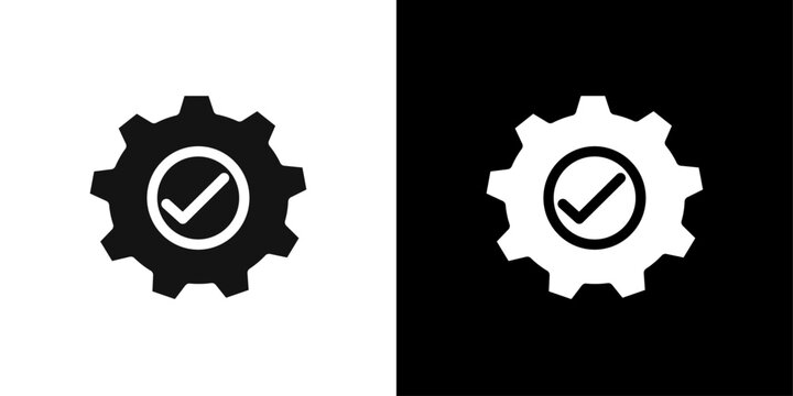Easy Installation icon Symbol mark in filled style