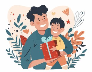 Fototapeta premium Father Day, Gift
