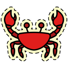 Crab Sticker