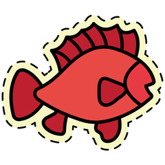 Sea Bass Sticker