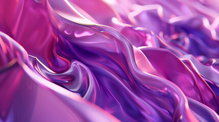 Obraz premium An abstract painting of pink and purple liquid flowing on a white background