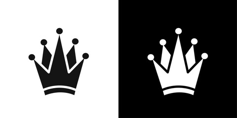 king crown icon Symbol mark in filled style