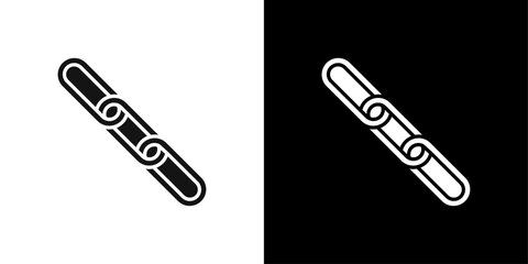Link chain icon Symbol mark in filled style