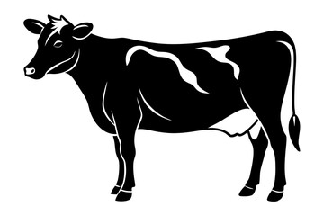 Silhouette of a cow