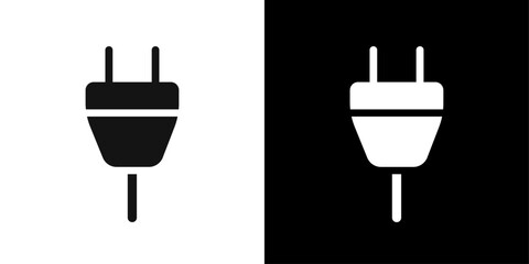 plug icon Symbol mark in filled style