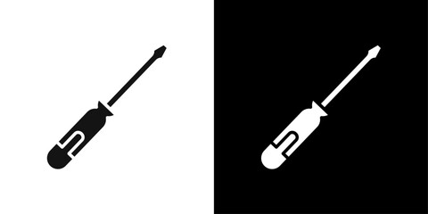 Screwdrive icon Symbol mark in filled style