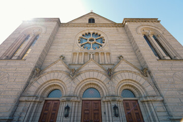 Catholic Church Cathedral shot Wide Angle in Boise