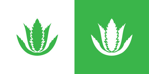 aloe vera icon Symbol mark in filled style