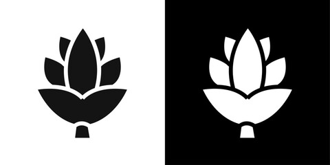 artichoke icon Symbol mark in filled style