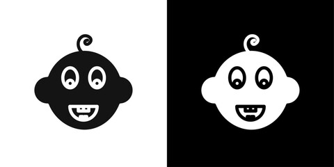 baby dental icon Symbol mark in filled style