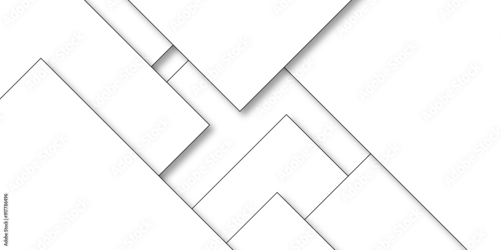 Aufkleber abstract industrial design random lines black on white background. geometric seamless minimalist pat