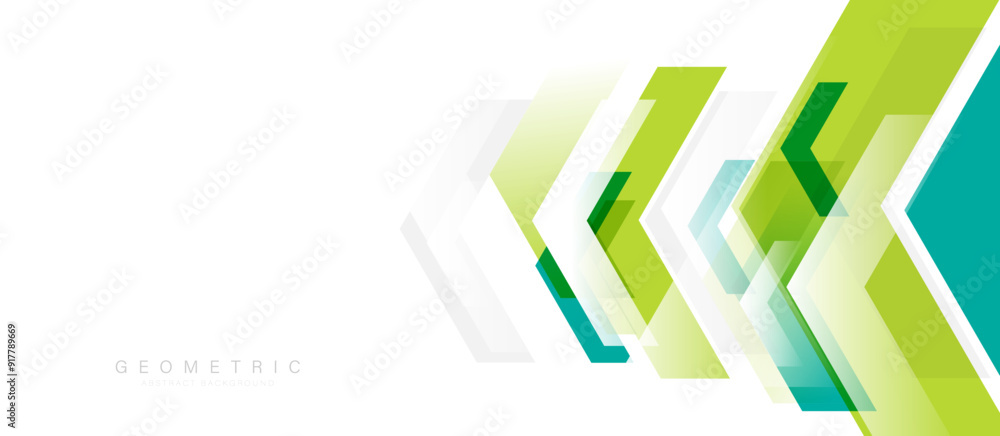 Poster abstract green arrows with futuristic digital technology. illustration vector