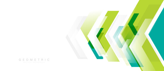 Fototapeta premium Abstract green arrows with futuristic digital technology. Illustration Vector
