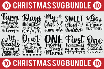 Christmas svg bundle, christmas t-shirt design bundle for sale, christmas funny bundle