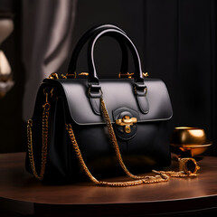  viva handbag with golden chains looks beautiful