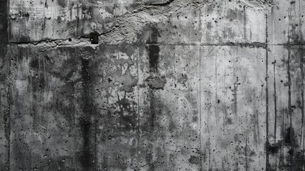 Grunge Concrete Wall with Rough Texture and Space for Design