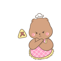 a little bear with momy