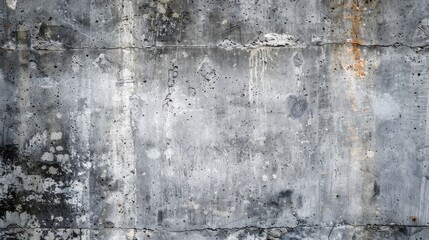 Grunge background with imprint of formwork on raw concrete wall