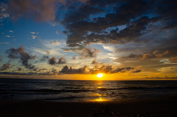 Sunset on the beach