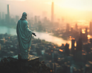 New Testament Holy Spirit. Jesus Christ. Communion, baptism. Christian religious. Sermon. Dove of peace. Lord God and faith © Aleksandr