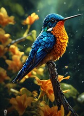 bird of paradise in the garden