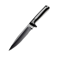 Fototapeta premium A sleek, modern kitchen knife with a sharp stainless steel blade and an ergonomic handle for improved grip and safety.