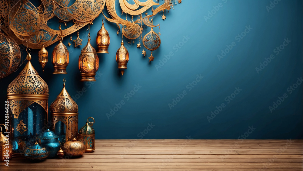 Wall mural Ramadan decoration background