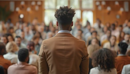 Employees attending corporate business training