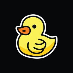 cute duck vector illustration graphic